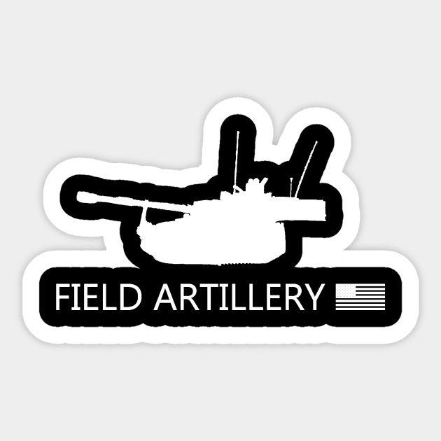 Field Artillery Sticker by Jared S Davies